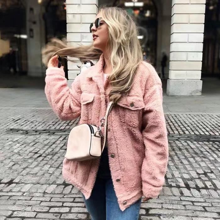 Manteau Fausse fourrure Teddy Coat 2019 automne hiver pais