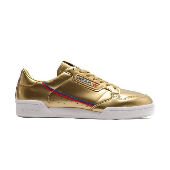 Chaussures pour Homme ADIDAS Continental 80 Blanc en Synthetique a Lacets Talon Plat Blanc Cdiscount Chaussures