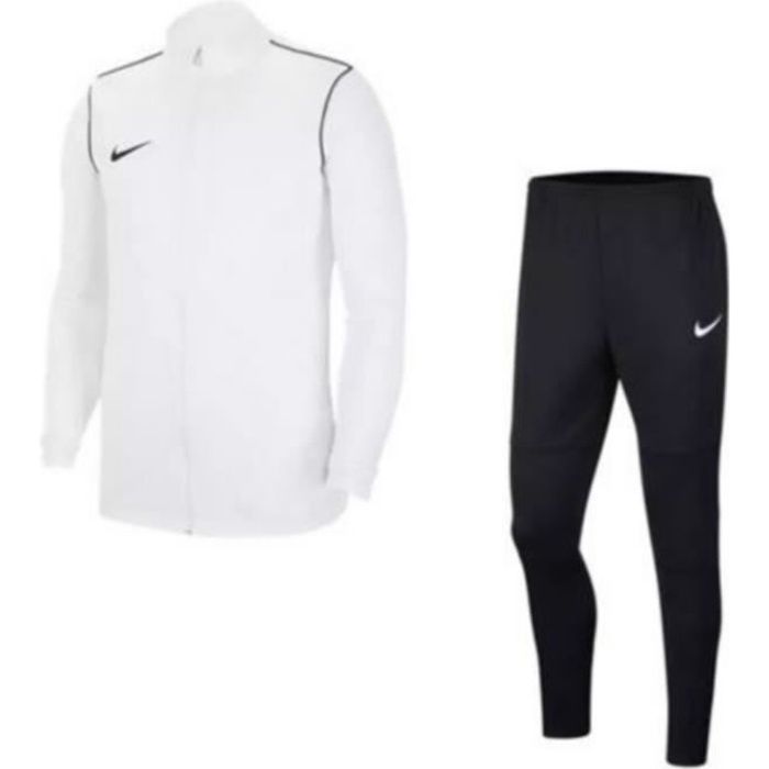 Jogging Nike Dri-Fit Blanc et Noir Garçon - Respirant - Multisport - Enfant