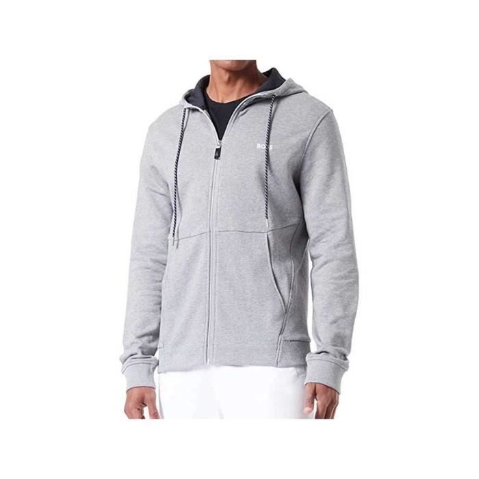 Sweat Vintage Lee Homme Taille L – Gris Coton Molleton Doux, Logo Rétro