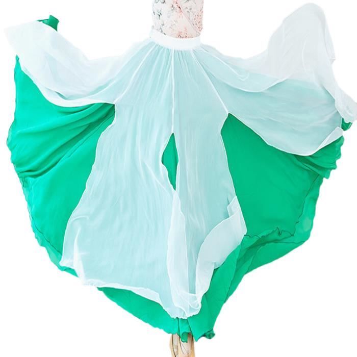 Gonna Zingara 5 Iarde 3 Strati In Puro Cotone – Morbida Jupe Tribale Per Danza Del Ventre, Flamenco, Boho