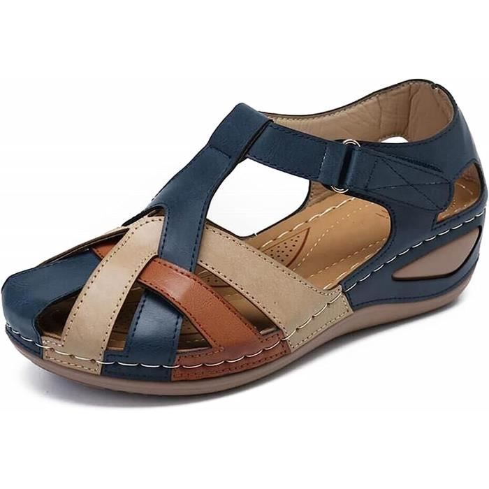 chaussures compensées fermées été