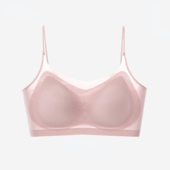 Brassière Grande Taille Sans Armature - Soutien-gorge Confortable Sans Couture, Fermeture Devant