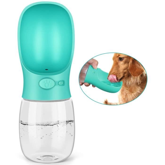 Bouteille d'eau pour Chien, 350ml Fuite de Preuve Gourde pour Chien, Portable Distributeur d'eau pour Chien, Chat pour Promenade