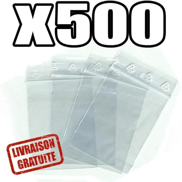 Sachets pour bijoux ou pochette plastique zip. Epaisseur 50