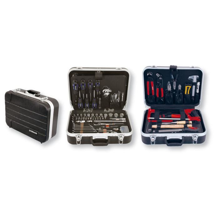 Valise à outils PROJAHN - 149 pièces - Vert - Coffret d'embouts, douilles, clés, pinces, tournevis, etc.