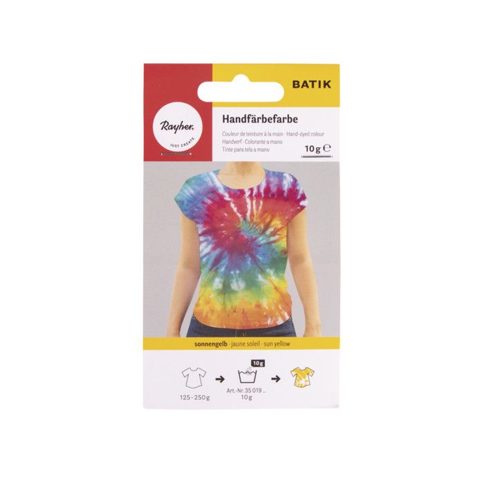 Batik - couleur de teinture à la main jaune soleil 10g
