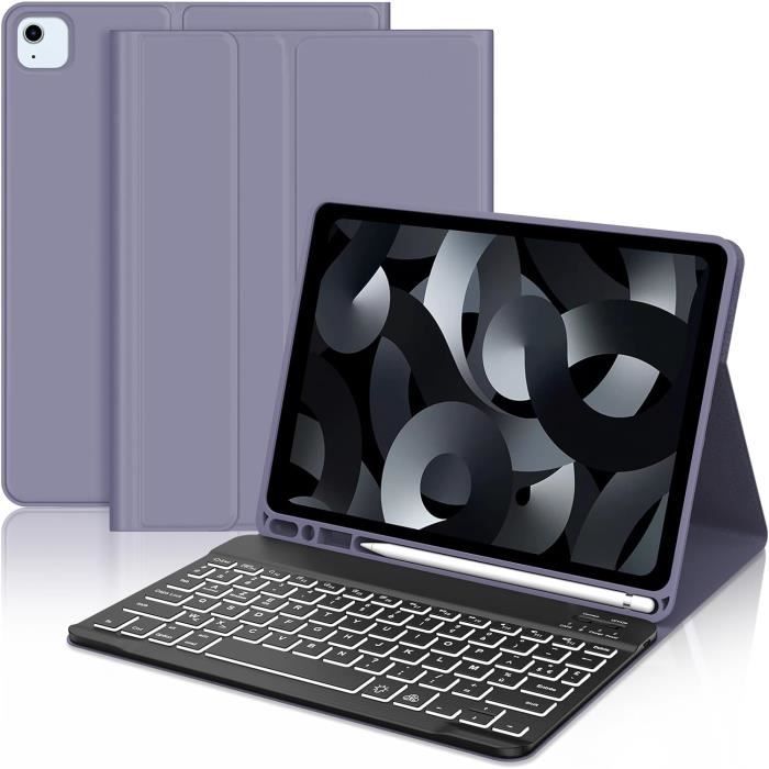 Coque Clavier Bluetooth AZERTY Pour IPad A16 11e/10e Génération - Magnétique, Avec Porte-crayon