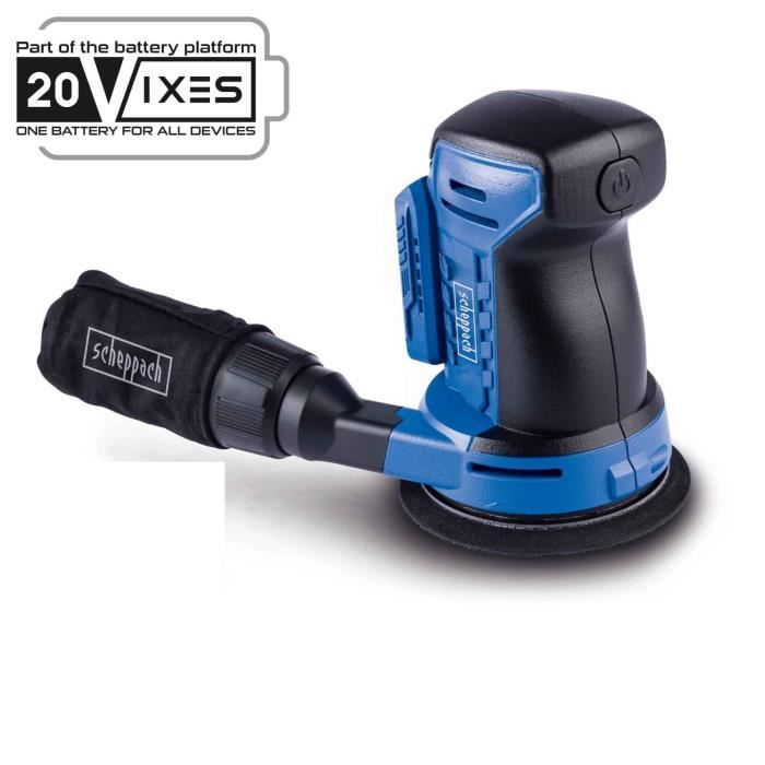Pack Ponceuse excentrique sans fil C OBS125 X disque 125mm SCHEPPACH 20V IXES + batterie 2Ah + chargeur