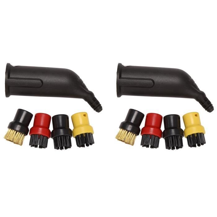Lot 12 Têtes De Brosse Ronde Pour Nettoyeur Vapeur SC1 SC2 SC3 SC4 SC5 SC7 CTK10 - Buse Nettoyage Multi-Usages