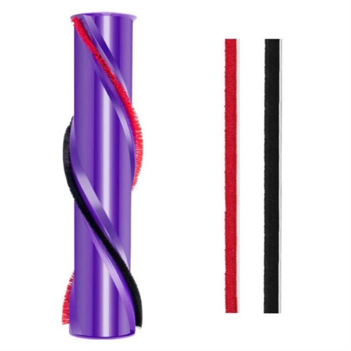 Lot de 2 bandes de peluche douce pour tuyau d'aspirateur Dyson V7 V8 V10 V11, tête de rouleau souple et bande de peluche douce