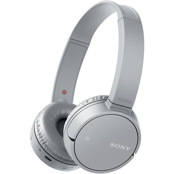 SONY WHCH500H Casque Bluetooth - Gris