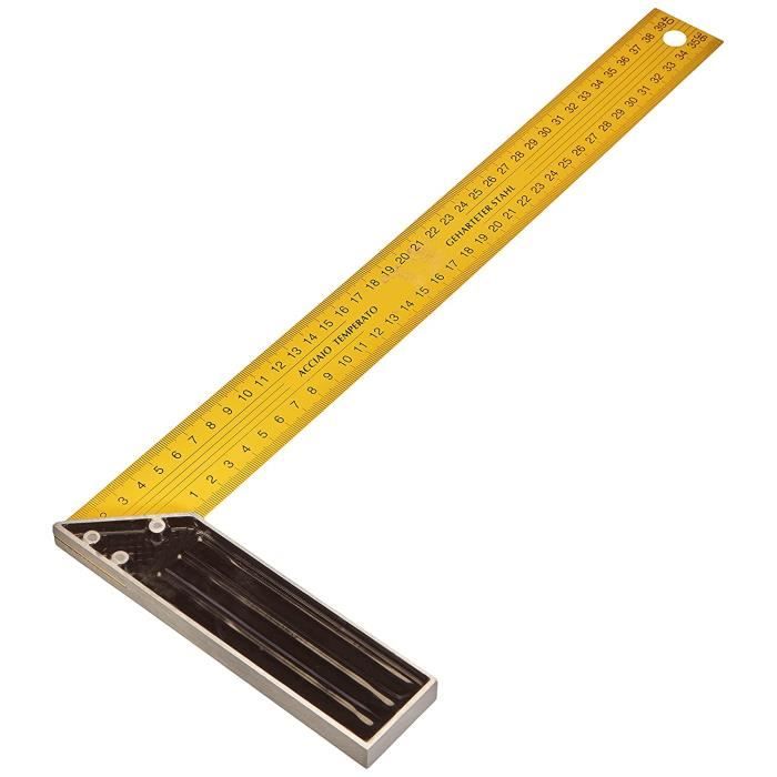Metrica 29245 Équerre menuisier lames Jaune12 - Cdiscount Bricolage