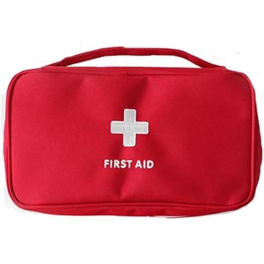 Trousse De Premiers Secours Rigide En EVA Rouge - Étui Médical Vide Pour Maison, Camping, Voiture - Dimensions 26,5 X 12 X 6 Cm