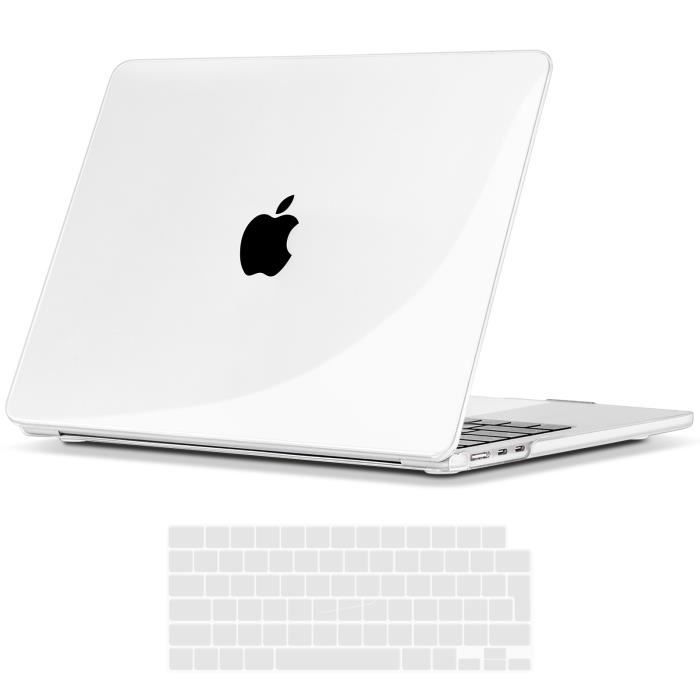 TECOOL Coque pour nouvea MacBook Air M2 2022 13,6 Pouces (A2681), Case  Mince Plastique et Protection EU Clavier, transparente - Cdiscount  Informatique