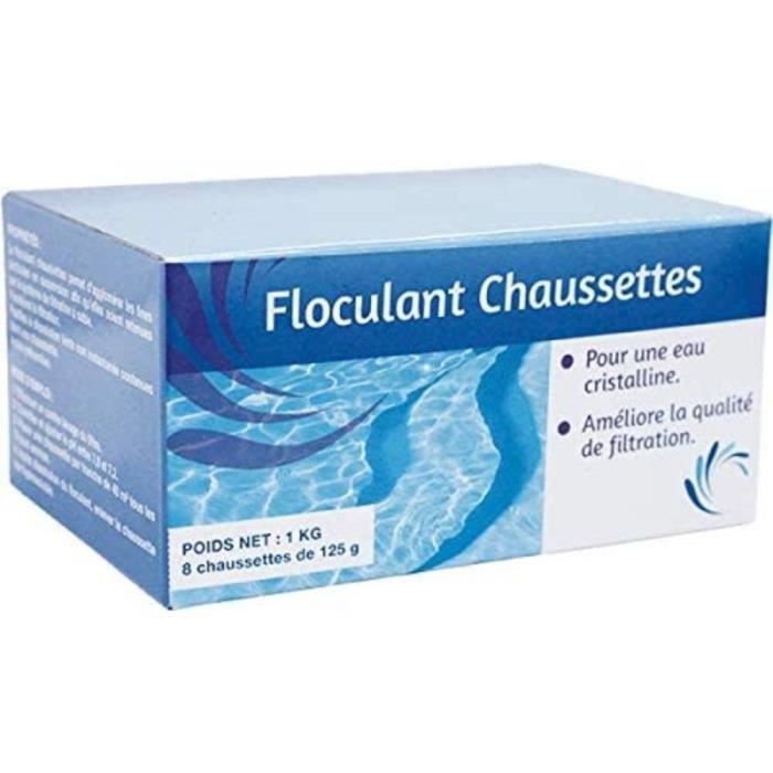 Floculant Chaussettes Piscine - Pour Filtration Piscine - 1 kg