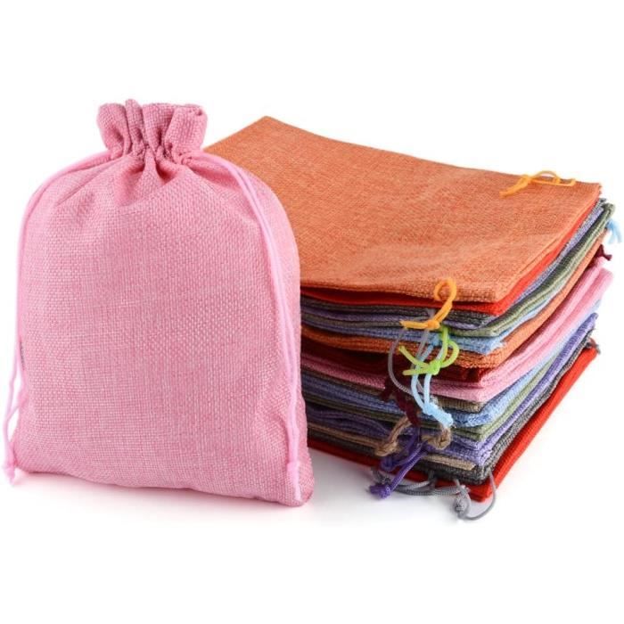 Lot De 10 Sacs En Toile De Jute De Qualité 145 G-M² - Dimensions : 38 X