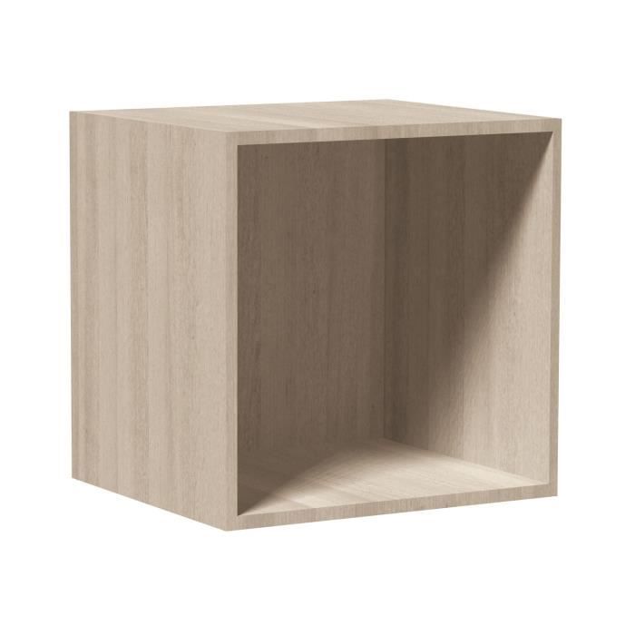 Blanc Urban living Cube de Rangement empilable 35,5 x 35,5 cm