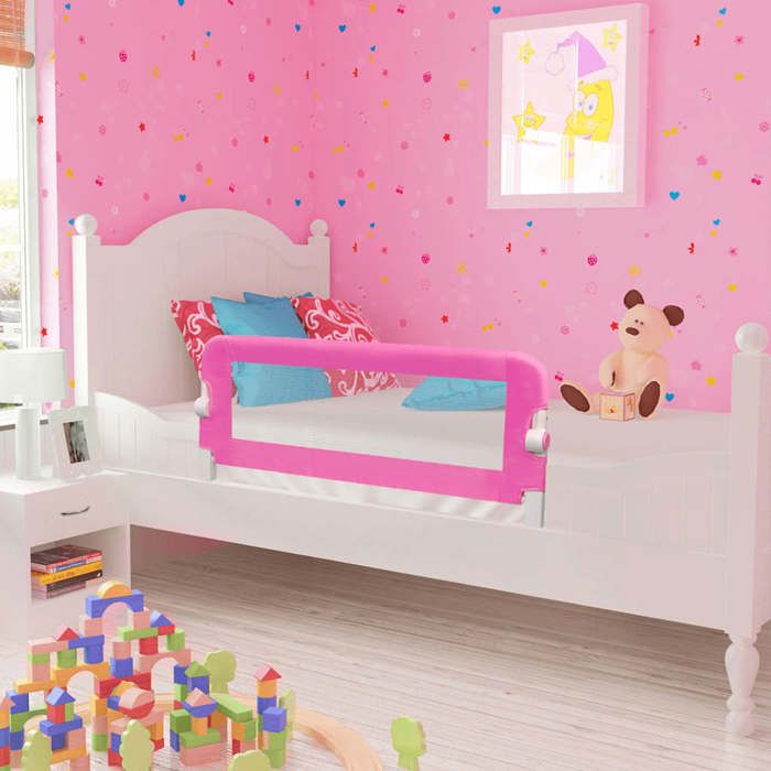 vidaXL Barrière de lit pour enfants 102x42 cm Rose 10101