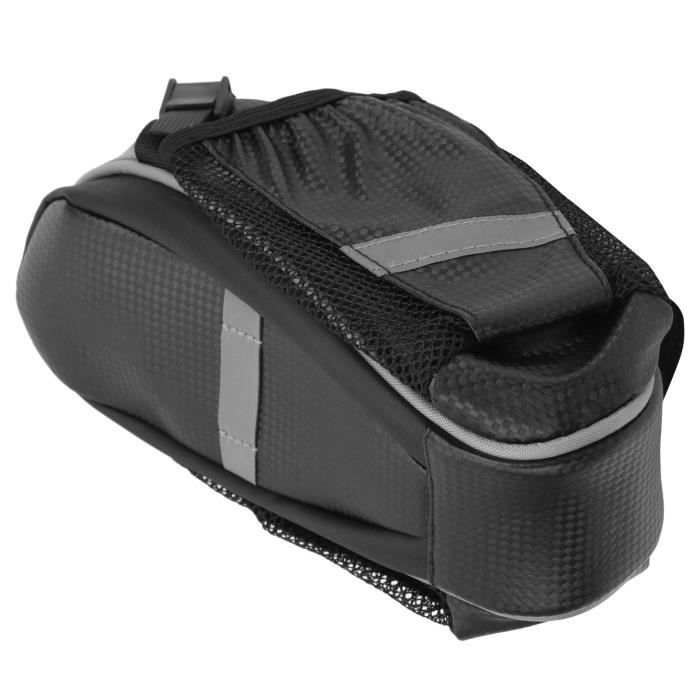 Sac en cuir véritable 2 côtés Rider moto 2 sac noir sacoche sacs