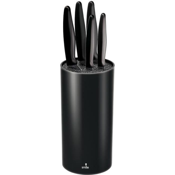 Gustrug Couteau Cuisine 5 Pièces Set Couteau Cuisine avec Poignée