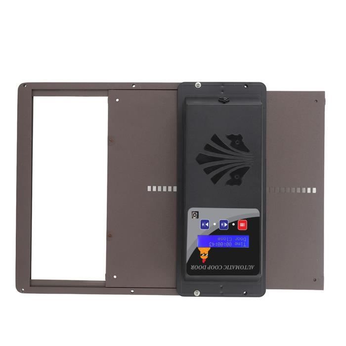 Meilleurs prix pour Ouvre-porte automatique de poulailler - Vvikizy - Solaire - Marron - 3 modes d'alimentation - Sécurisé