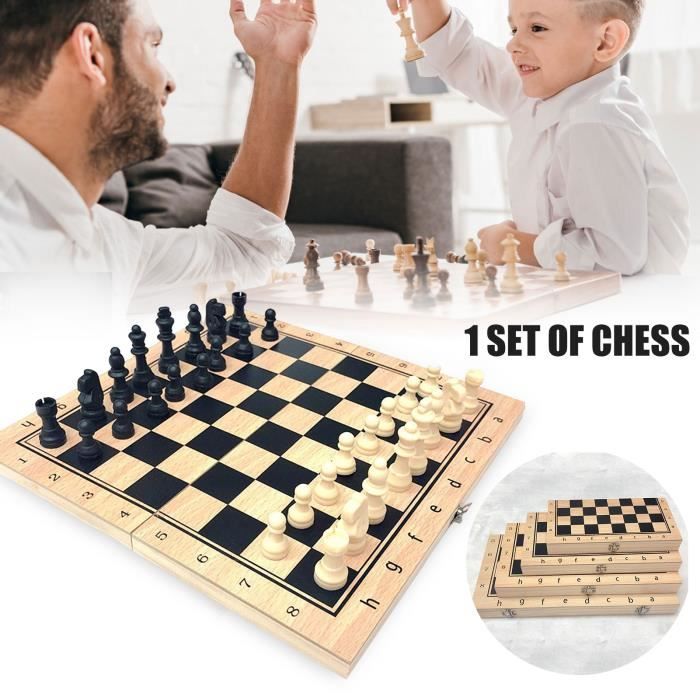 Échiquier De Tournoi Pliable En Vinyle - 34x34 Cm - Plateau D'Échecs Portable - Jeu Adulte Enfant - 10