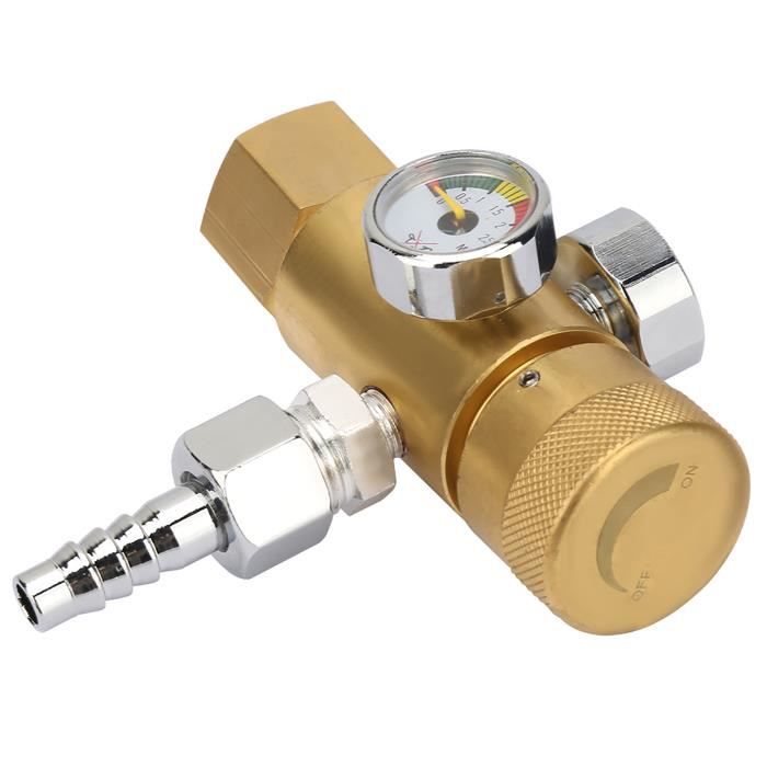 NIEI 2X Régulateurs De Bouteille De Gaz D'Oxygène Réducteur De Pression D'O2 Inhalateur Régulateur De Double Jauge Régulateur De Réservoir D'Oxygène - 13