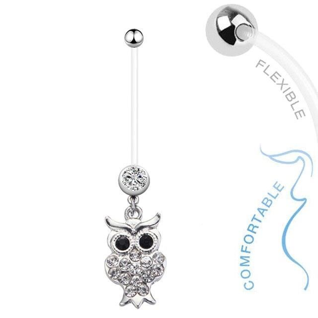 Lot De 3 Faux Piercings Nombril Clip - Cœur, Papillon, CZ - Acier Inox Argenté/doré