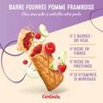 Gerlinéa - Lot de 4 boîtes Barres Fourrées Pomme Framboise - Repas équilibré et rapide - Riche en Protéines - Source de Fibres-1