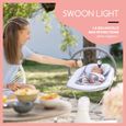 Babymoov Balancelle Électrique Bébé Swoon Light - Programmable - Arche de jeux incluse-1
