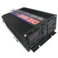 Convertisseur 2000w pur sinus ecran LCD（DC 24V à 220V AC ）- Onduleur-1