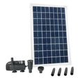 Ubbink Ensemble SolarMax 600 avec panneau solaire et pompe 1351181-1