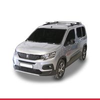Compatible Avec Peugeot Rifter 2019-2022 ACE-1 Barres De Toit Railing Porte Bagages De Voiture Noir Aluminium 2 Barres
