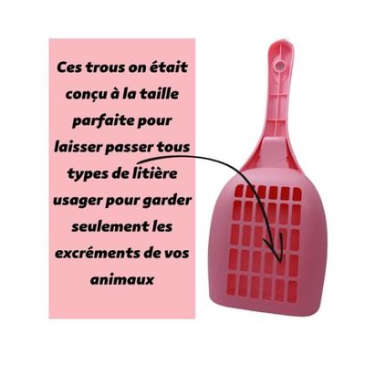 Wubushan Pelle Litiere Chat Metal, Pelle à Litière Pour Chat, Pelle à Chat En Métal 7mm, Pelle à Litière Avec Manche En Bois Pour Le Nettoyage Des Animaux Domestiques, Chiens, Chats