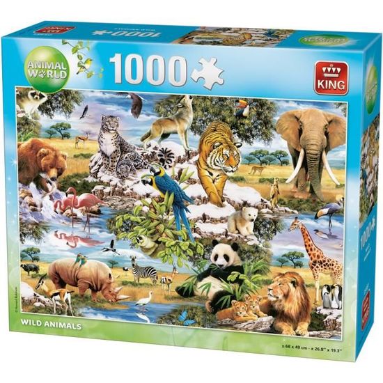 1000pcs animal forêt Puzzle À faire soi-même Puzzle Toys Montage Photo Décoration