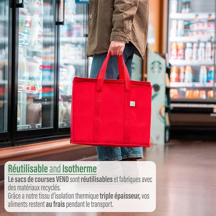 Sac Isotherme Pliable HELDENWERK – 33L, étanche, Léger Et Ultra Pratique Pour Vos Courses Et Pique-niques