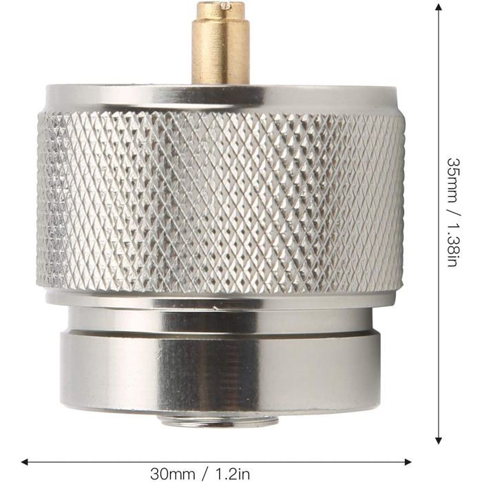 Adaptateur de Réchaud de Camping Adaptateur de Gaz Butane ou Adaptateur de Réservoir de Gaz Long Convertisseur de Sortie de Vanne de Type Lindal