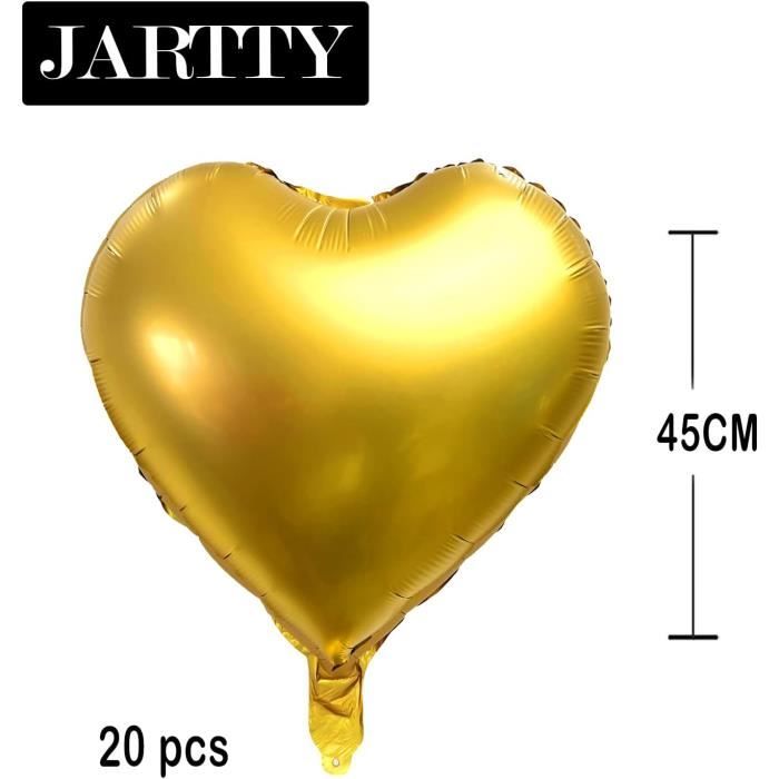 Ballon en aluminium coeur doré