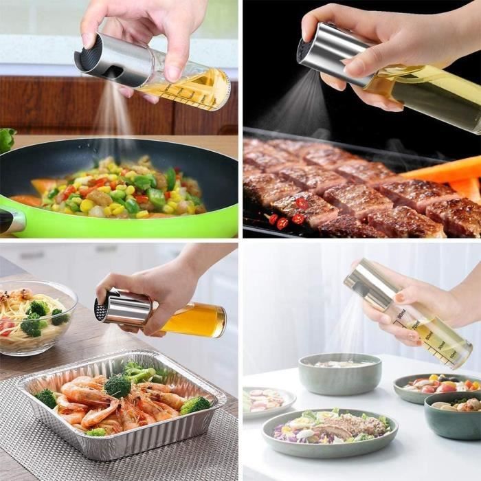 Pulverisateur Huile Cuisine Lot De 2 Pulvérisateurs D'huile Pour La Cuisine - Distributeur D'huile Spray Huile