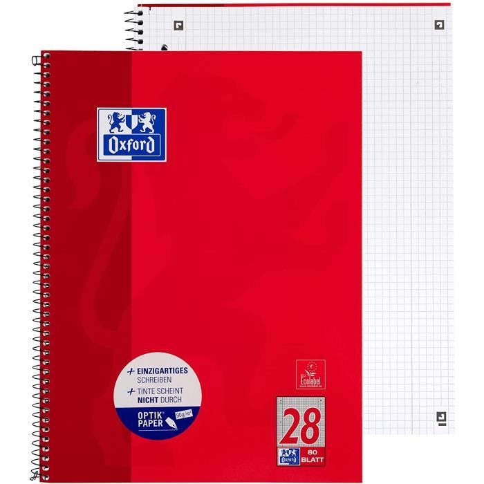 Cahier ligné A4 - Notebook A4 ligné Tatoo Corbeau Fleurs rouge