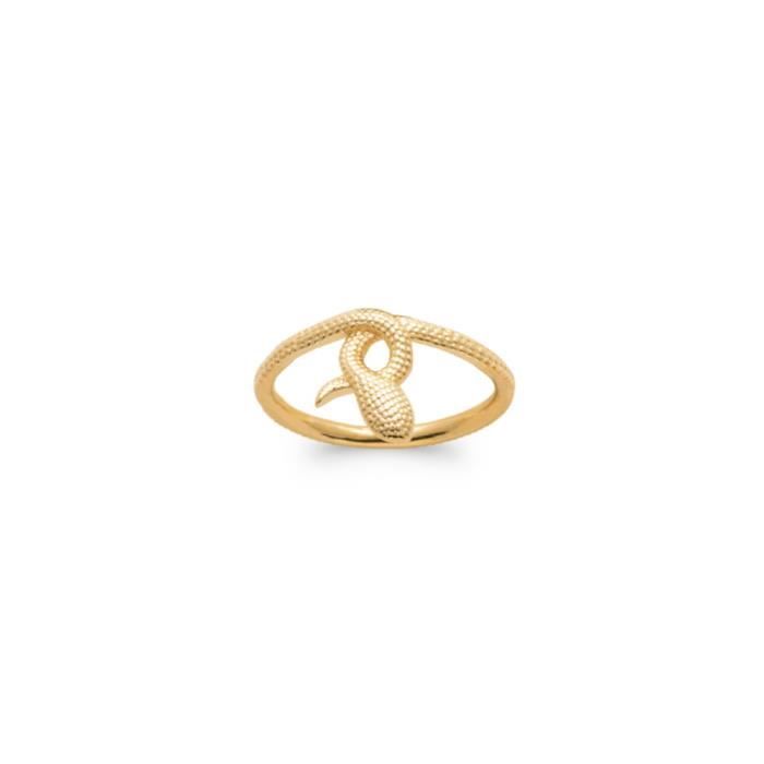Bague Plaqué Or 18k Taille 60 Bague Serpent Femme & Enfant Taille