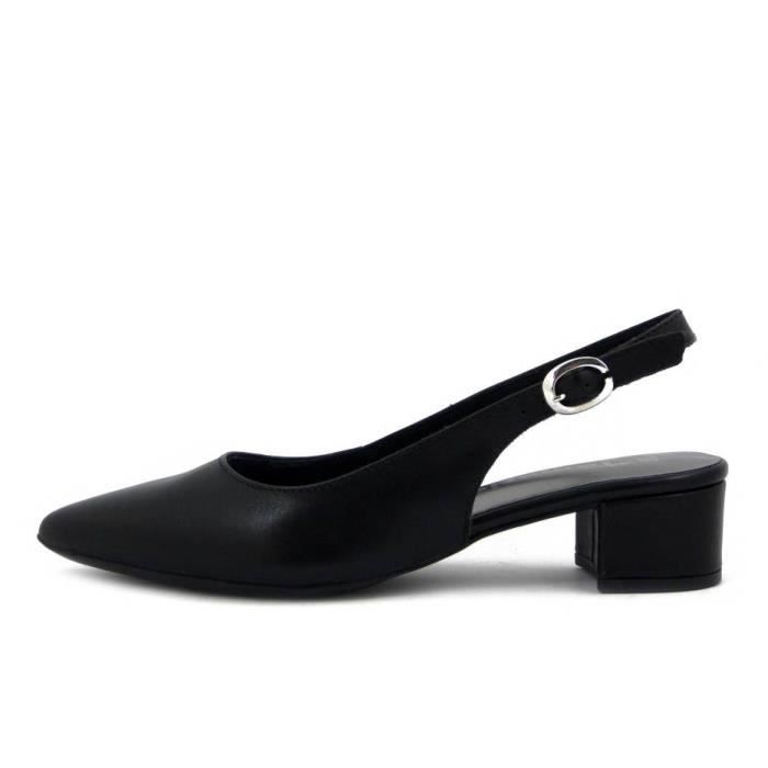 Escarpin cuir souple femme sales