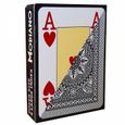 Modiano "CRISTALLO" - Jeu de 55 cartes 100% plastique - format poker - 4 index jumbo Noir-2