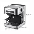 850W Machine à Café Expresso Automatique 1.6L avec Broyeur Essential - Pression 20 Bars - Buse à Vapeur Cuillère à Mesurer 2 Filtres-2