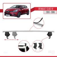 Barres De Toit Polaire Inspiration Pour Renault Clio 4 2012-2020 - Fixation Pincement Porte - 97,4 Cm 60kg