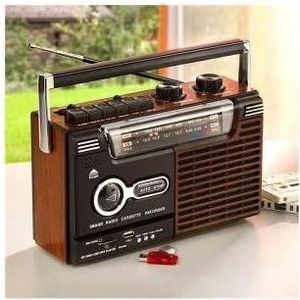 Lecteur De Cassettes Portable Avec Radio AM FM - Enregistreur USB Carte SD Et Prise Casque