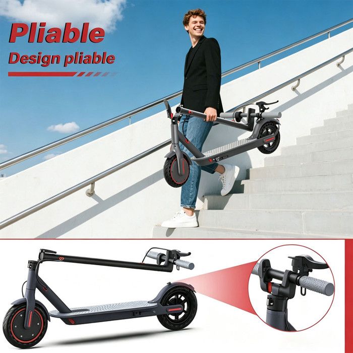 Trottinette Électrique Adulte 8.5 Pliable – Autonomie 25 Km, Moteur 350W, Batterie 36V 7.5Ah, Pneus Increvables, Charge 100kg