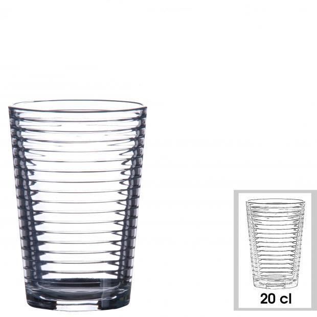 10 Verres Plastique 240 Ml Transparents Réutilisables - Gobelets Acrylique Pour Jus, Bière, Cocktails