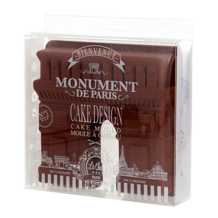 Moule à Gâteau Silicone Tour Eiffel - Coquelicot Et Coccinelle - 29 X 15 Cm